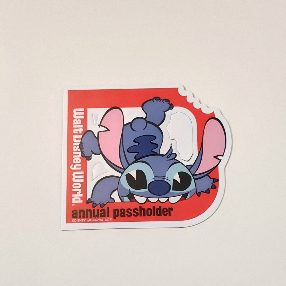 Stitch Disney World Annual Passholder Magnet 2024
